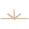 Ekena Millwork Kennewick Smooth Timber Gable Bracket, Douglas Fir, 108"W x 54"H x 1 1/2"D x 5 1/2"F, 12/12 Pitch GBW108X54X0206KEN00SDF - alternate 2